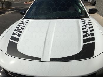 2015 Dodge Charger Hockey Stick Hood Stripes