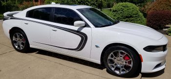 2015 to 2023 Dodge Charger Inner Outer Scallop Accent with Trunk