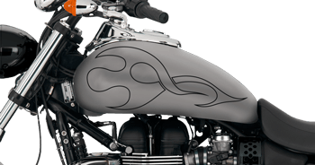 Image of Flames Style S10 Motorcycle Graphics