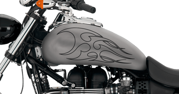 Image of Flames Style S7 Motorcycle Graphics