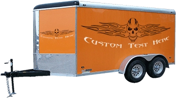 BUY Tribal Flaming Skull Trailer Graphics