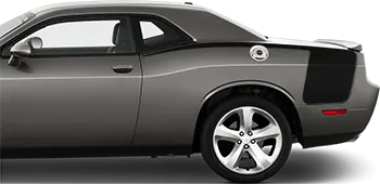 BUY and CUSTOMIZE Dodge Challenger - Rear Quarter Stinger Hockey Stripes