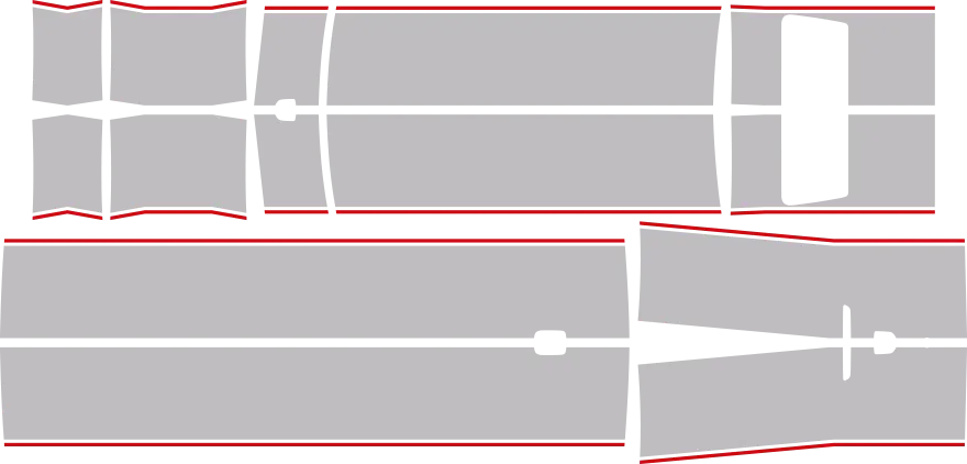 Rally Racing Dual Stripes Kit Graphic Design Style 02