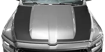 BUY and CUSTOMIZE Dodge RAM 1500 - Hockey Stick Hood Blackout Stripes