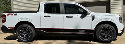 BUY and CUSTOMIZE Ford Maverick - Rocker Panel Graphic Stripe Decals