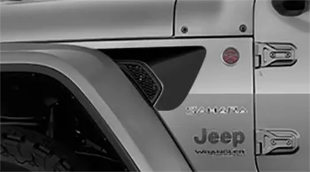 BUY and CUSTOMIZE Jeep Wrangler JL JLU / Gladiator JT - Fender Vent Accent Stripes